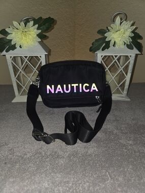 Nautica Black Compact Belt Bag with Adjustable Strap